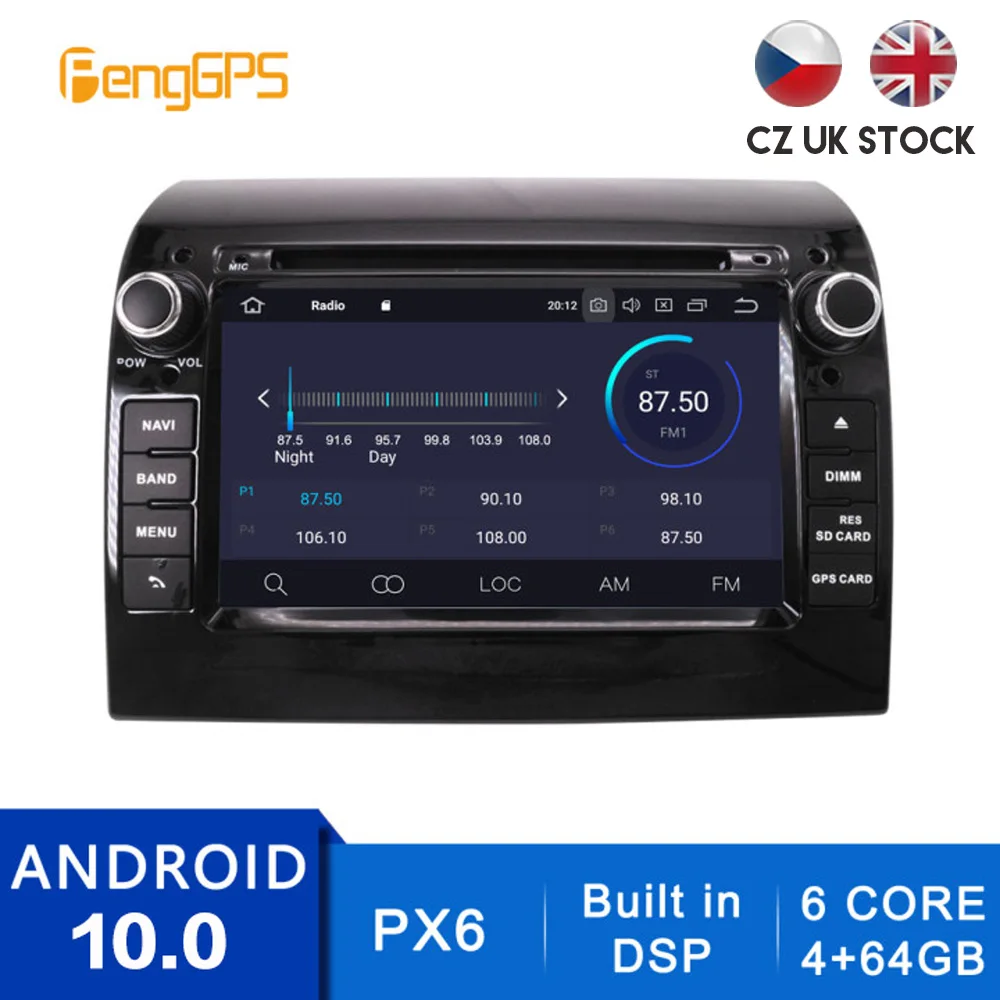 

Android 10 2 Din DVD Player For Fiat Ducato 2008-2015 Citroen Jumper Peugeot Boxer GPS Navigation Multimedia Headunit 4G+64G DSP