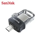 Флеш-накопитель USB Sandisk, OTG, Micro USB, 32 ГБ, 64 ГБ, 128 ГБ, 256 ГБ, U-диск, двойной флеш-накопитель USB 3,0 для ноутбука