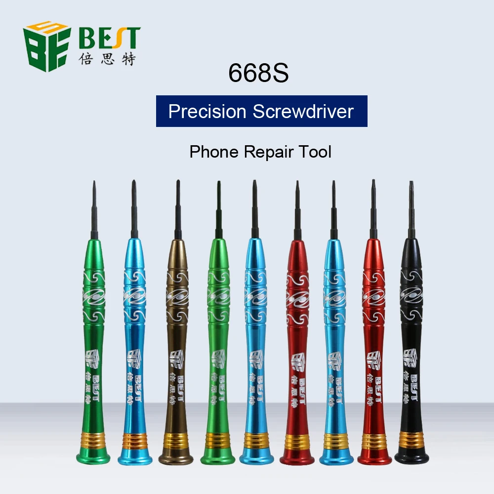 BEST 668S Прецизионная отвертка 2 0 мм плоский P2 P5 8 1 Pentalobe PH00 PH000 T3 T4 T5 T6 для ремонта