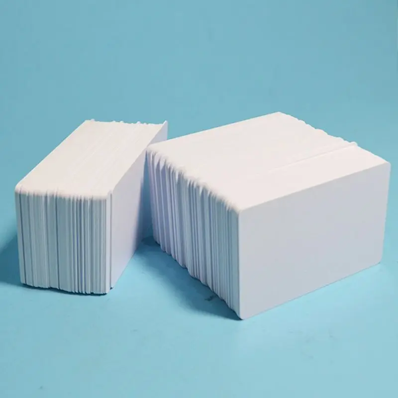 

100 Premium White Blank Inkjet PVC ID Cards Plastic Double Sided Printing Cards L4ME