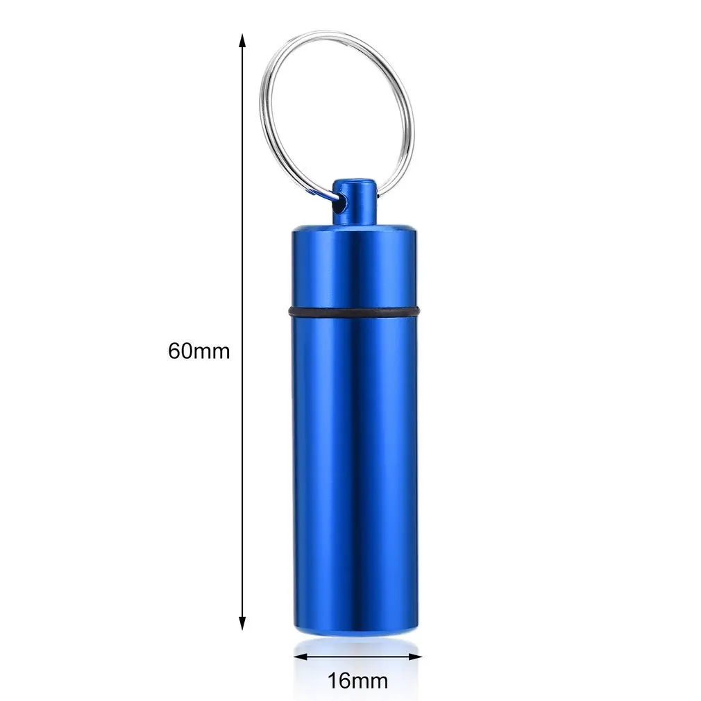 1 шт. Водонепроницаемый Алюминий Таблетки Коробка Чехол Бутылка Кэш наркотиков
