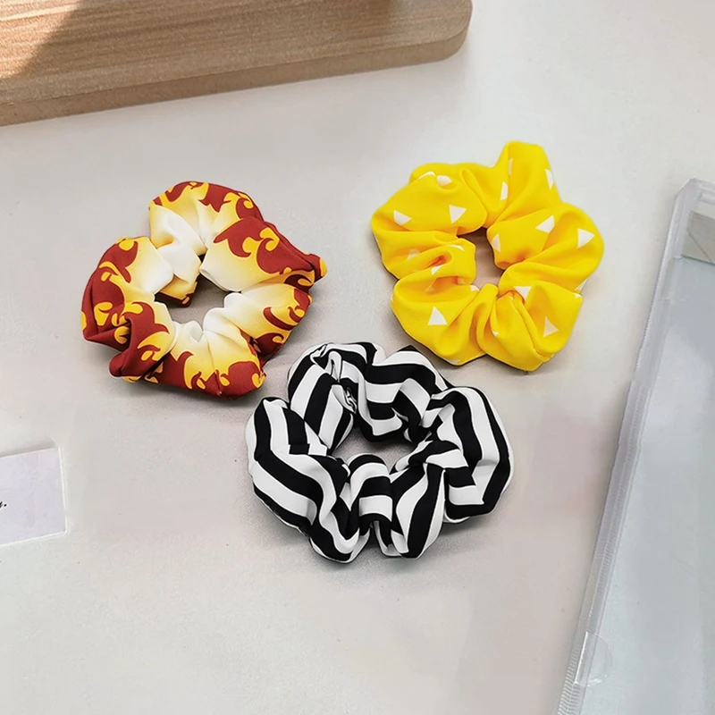 

Women Silk Scrunchies Elastic Rubber Band Handmade Multicolor Hair Band For Girls Ponytail Holder Headband Hair Accessories