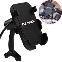 motorcycle phone mount adjustable anti shake metal holder usb charger for yamaha namx 155 125 150 n max nmax155 nmax125 nmax150