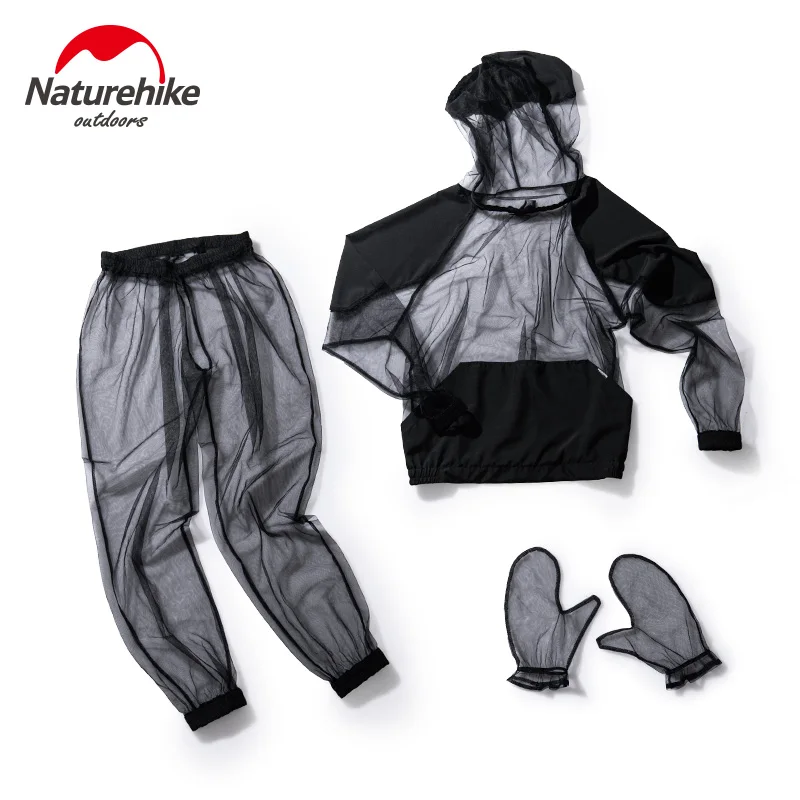 Naturehike Outdoor Anti-mosquito Suit Fishing Camping Ultralight 230g Anti-mosquito Clothes Trousers Glove Set Hiking Equipment