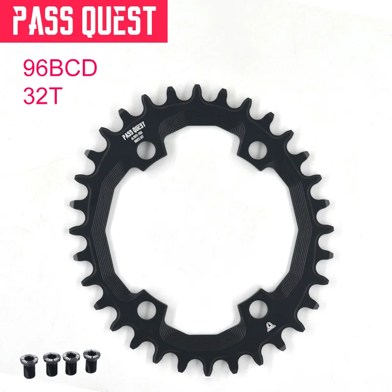 PASS QUEST овальная велосипедная Звездочка 96BCD 32T 34T 36 т 38 40 42 велосипед M6000 M7000 M8000 11/22