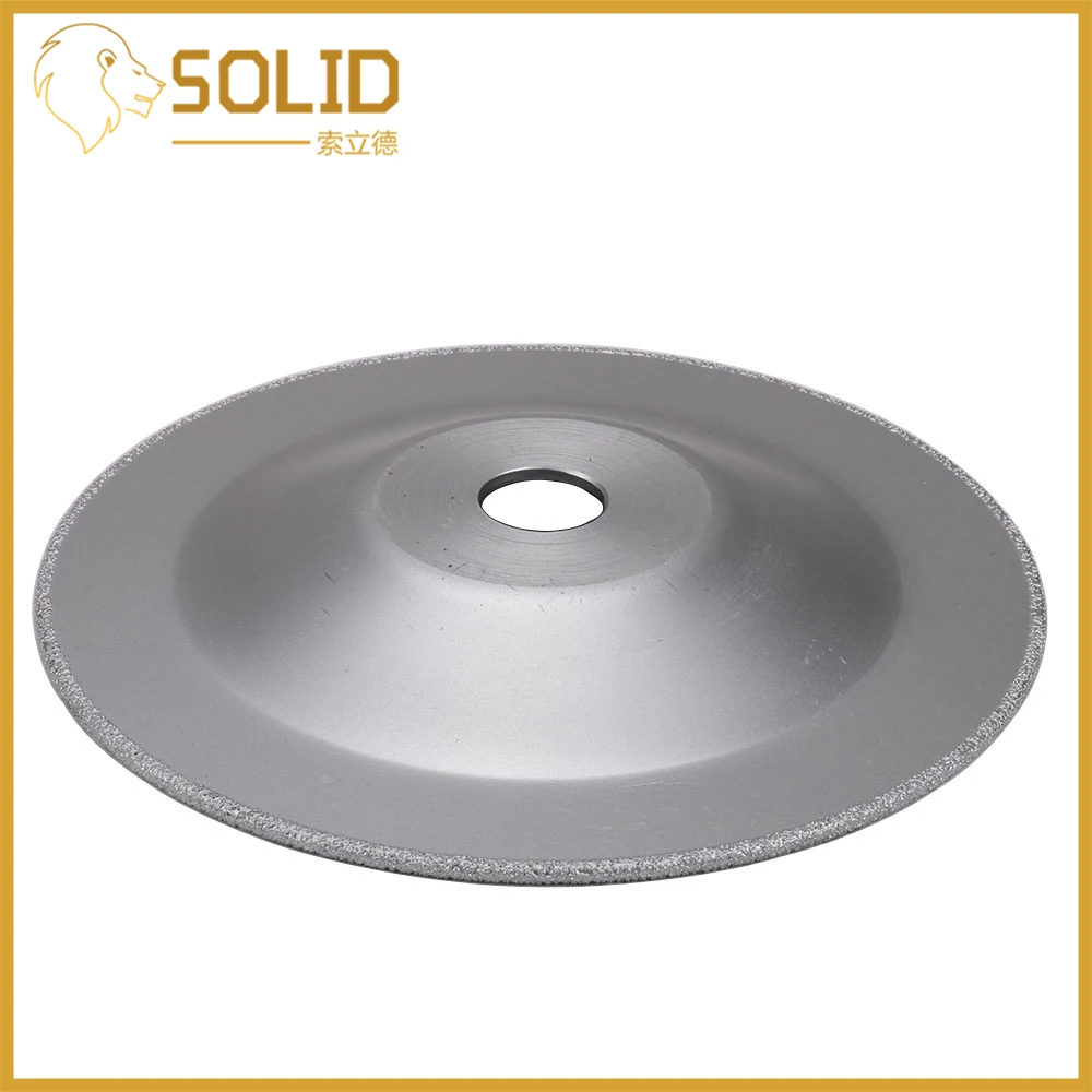 

Diamond Brazed Grinding Disc Brazing Diamonds Grinding Wheel Convex Abrasive Tool for Shaping Polishing Stone 1Pc 100 150 180mm