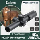 Тактический прицел для винтовки Vector Optics Zalem 1-10x24 с 10-кратным увеличением, с BDC ASR мил для AR15 308Win, закрытый прицел среднего диапазона для охоты