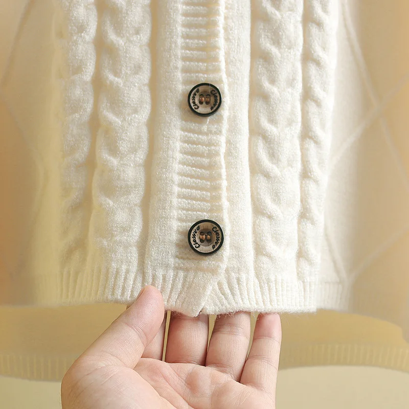 Осенне-зимний вязаный жилет 2019 корейская версия короткий свитер женский
