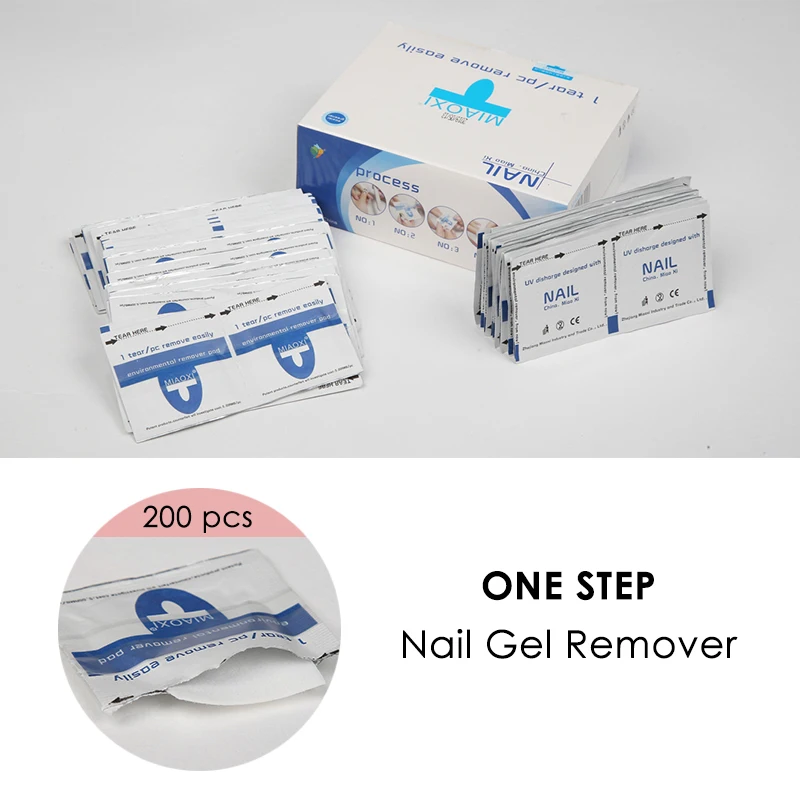 Гель-лак для ногтей Arte Clavo 200 шт. обертывания удаления гель-лака бумажные