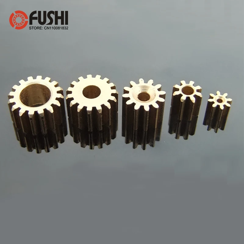 

143.17A Brass Gear Pore 3.17mm Shaft ( 10 Pcs ) 14 Teeth Motor Shaft Gears DIY Toys RC Model Cars