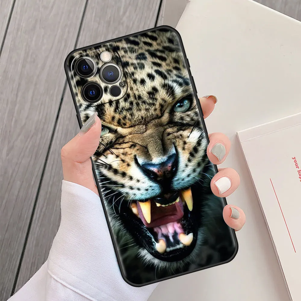 

Back Soft Cover for Apple iPhone 7 11 12 13 Pro XR X XS Max 6 6S 8 Plus 5 5S SE Tpu Matte Phone Case Animal Tiger