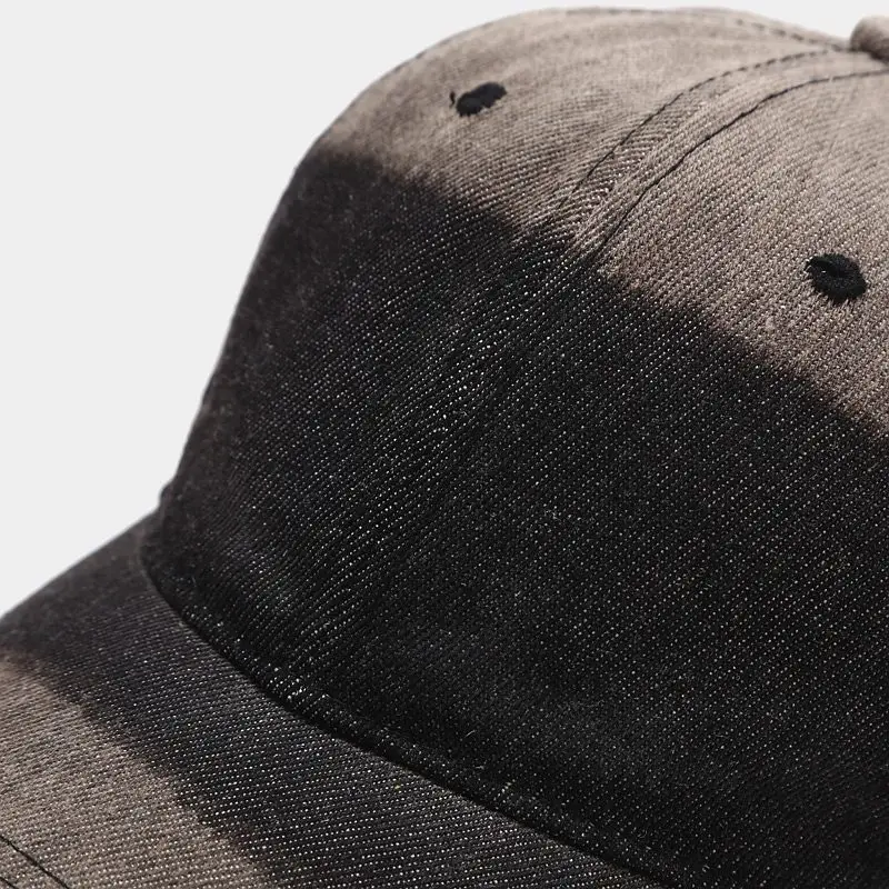 Ins Fashion Street Denim Gradient Baseball Cap Sport Sun Cap Adjustable Breathable Snapback Caps Outdoor Windproof Sunbonnet