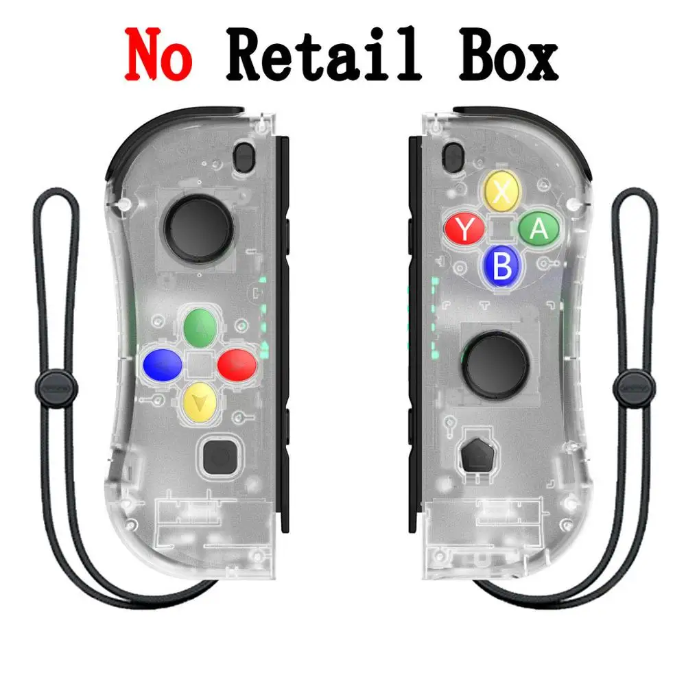 Transparent No Box Управление Bluetooth Джойстик для Joycon Joy Con геймпад Nitendo nintendo Zend переключатель управление Лер триггер джойстик игровая консольная панель - Цвет: Transparent No Box