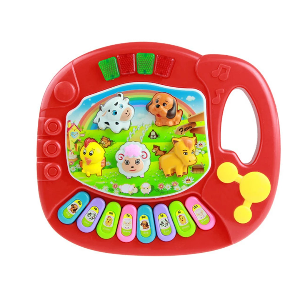 Лидер продаж! Музыкальный инструмент игрушка для детей животное ферма пианино