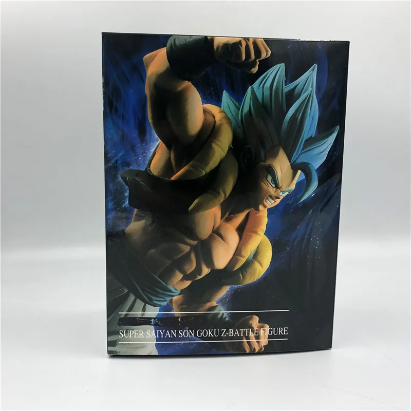 Real Boxed Фильм Ver. Dragon Ball Z Gogeta голубые волосы против супер броли конечный солдат DBZ Гоку Вегета Супер Саян фигурка 20 см - Цвет: Real Boxed
