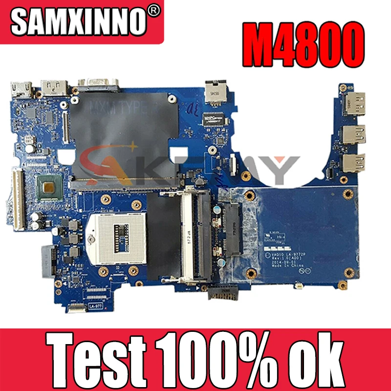 

100% working for For DELL Precision M4800 motherboard CN-08KWV8 08KWV8 8KWV8 VAQ10 LA-9772P rPGA-947R tested ok