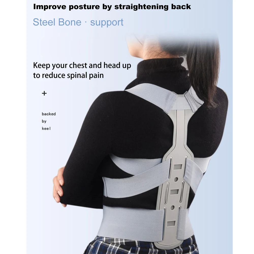 

Invisible Chest Posture Corrector Scoliosis Back Brace Spine Belt Shoulder Medical Therapy Support Poor Posture Correction Belt