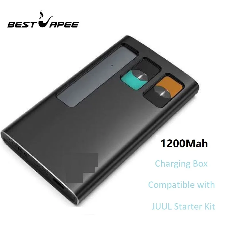 Jmate зарядное устройство чехол для JUUL001 стартовый комплект Электронная сигарета 1200 мАч pcc портативная зарядная коробка VS DUO зарядный чехол E vape
