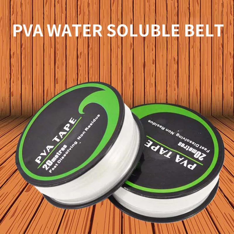 10мм х 20м Портативная пленка из PVA для наживки карпа, водорастворимая, прочная, высокого качества, быстрое растворение в воде.