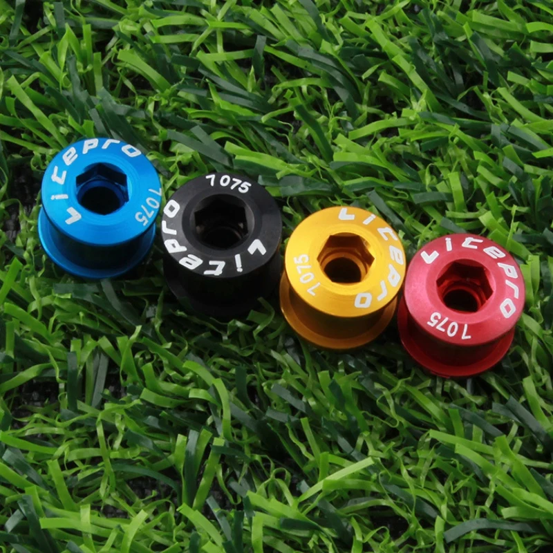 

5 pcs Bike Chainring Bolts Single/Double/Triple Speed Disc Chainwheel Screws Fits For Bicycle Crank and Chain ring