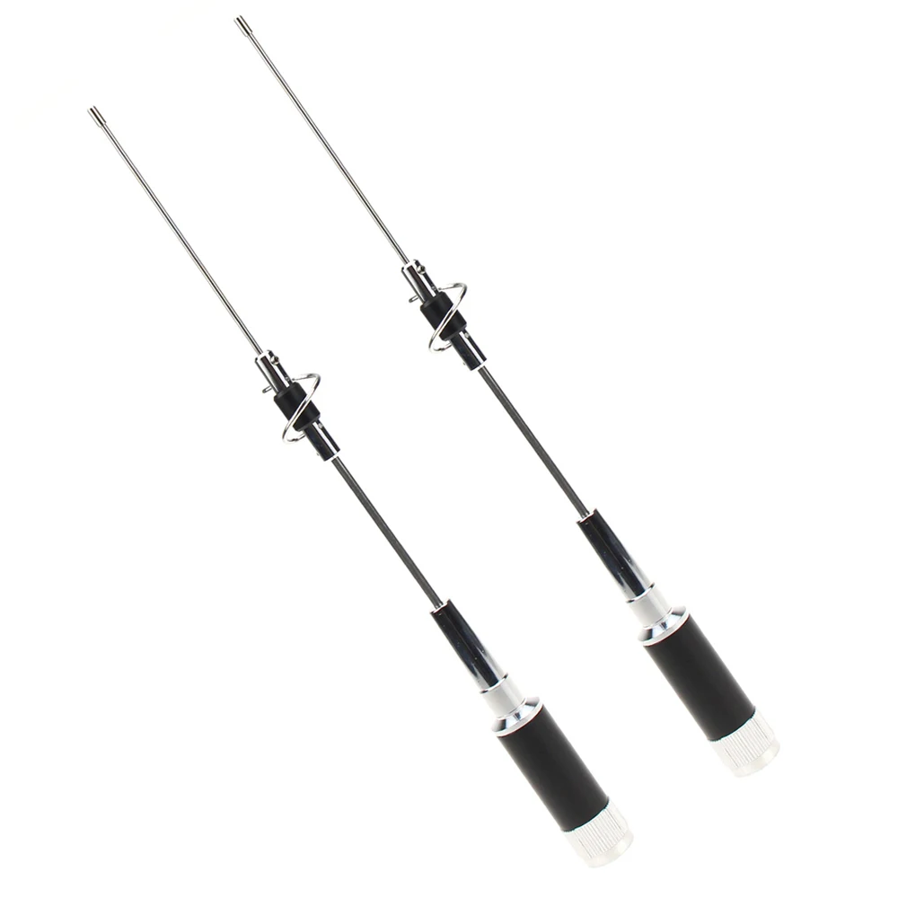 2Pcs High Gain UHF Connector CR-77 144/430MHz Mobile Radio Antenna Long Ranger Walkie Talkie Car Antenna