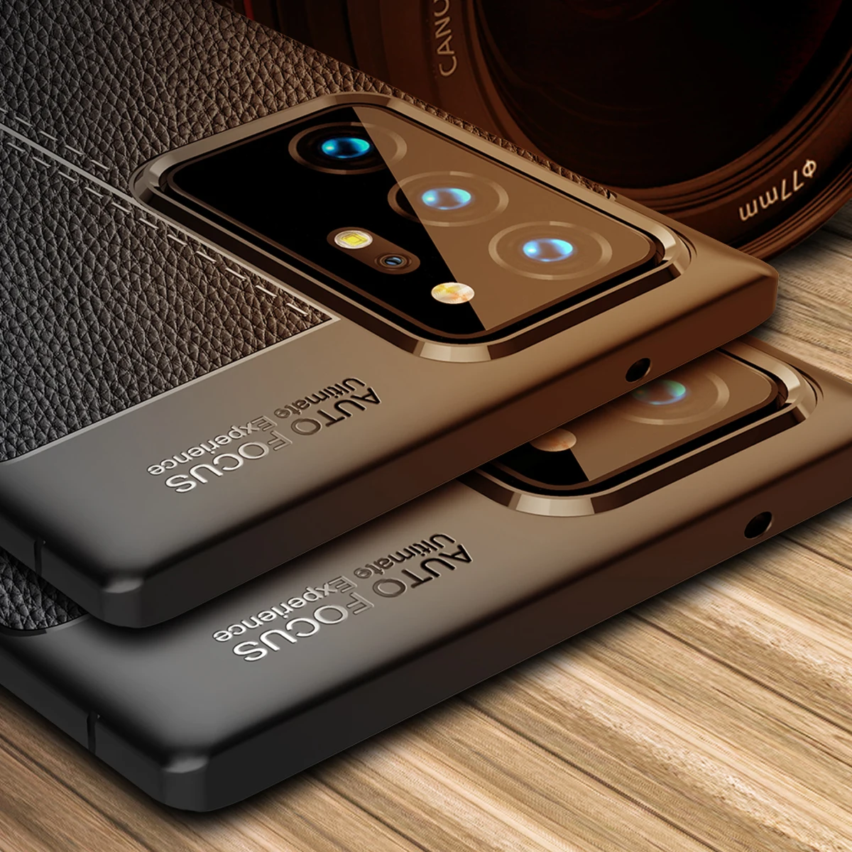 

For Samsung Galaxy Note20 Ultra Case Cover Note 20 10 Lite Plus S10 S20 FE Leather Soft Silicone Shockproof Bumper Phone Case