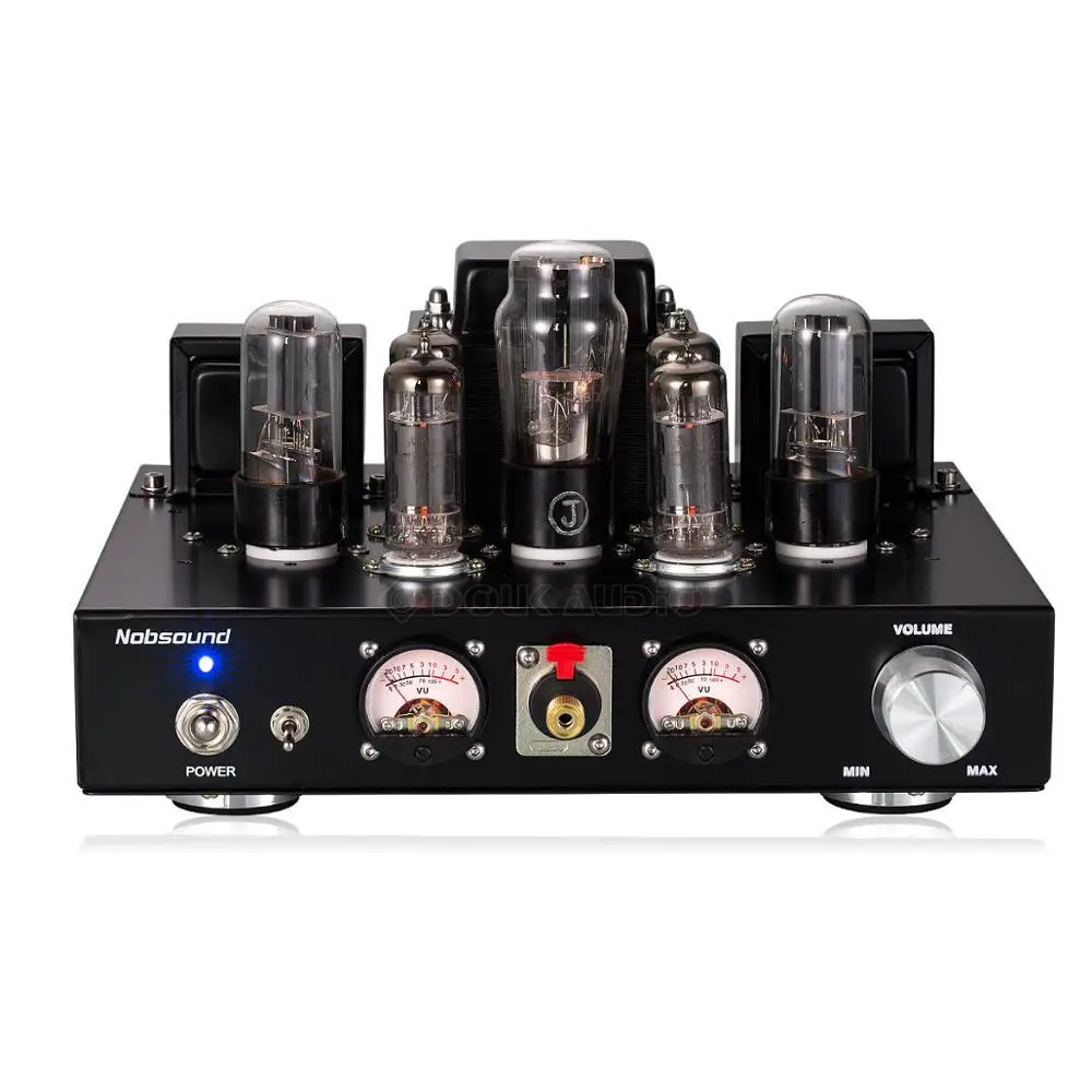 Nobsound ручной работы HiFi 6P1 вакуумный ламповый Интегрированный усилитель стерео односторонний усилитель для наушников класса A черный - Цвет: Upgraded version