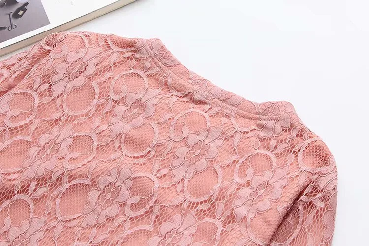 

New Ladies Autumn Winter Plus Size Tops For Women Large Long Sleeve Lace Velvet Thick Keep Warm Long T-shirt 3XL 4XL 5XL 6XL