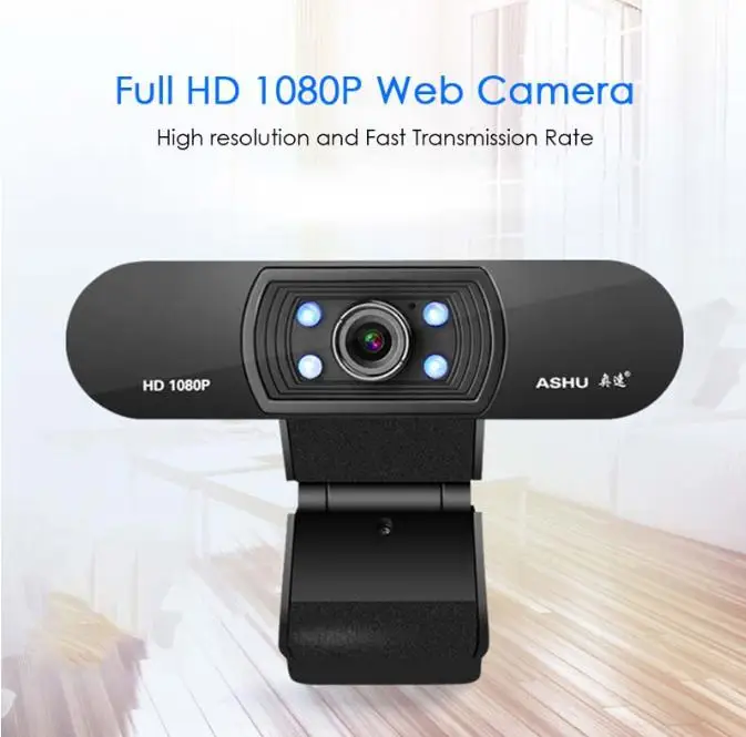 

BEESCLOVER Computer Camera Webcam 1080P HDWeb Camera with Built-in HD Microphone USB Plug in Web Cam Widescreen Video d51