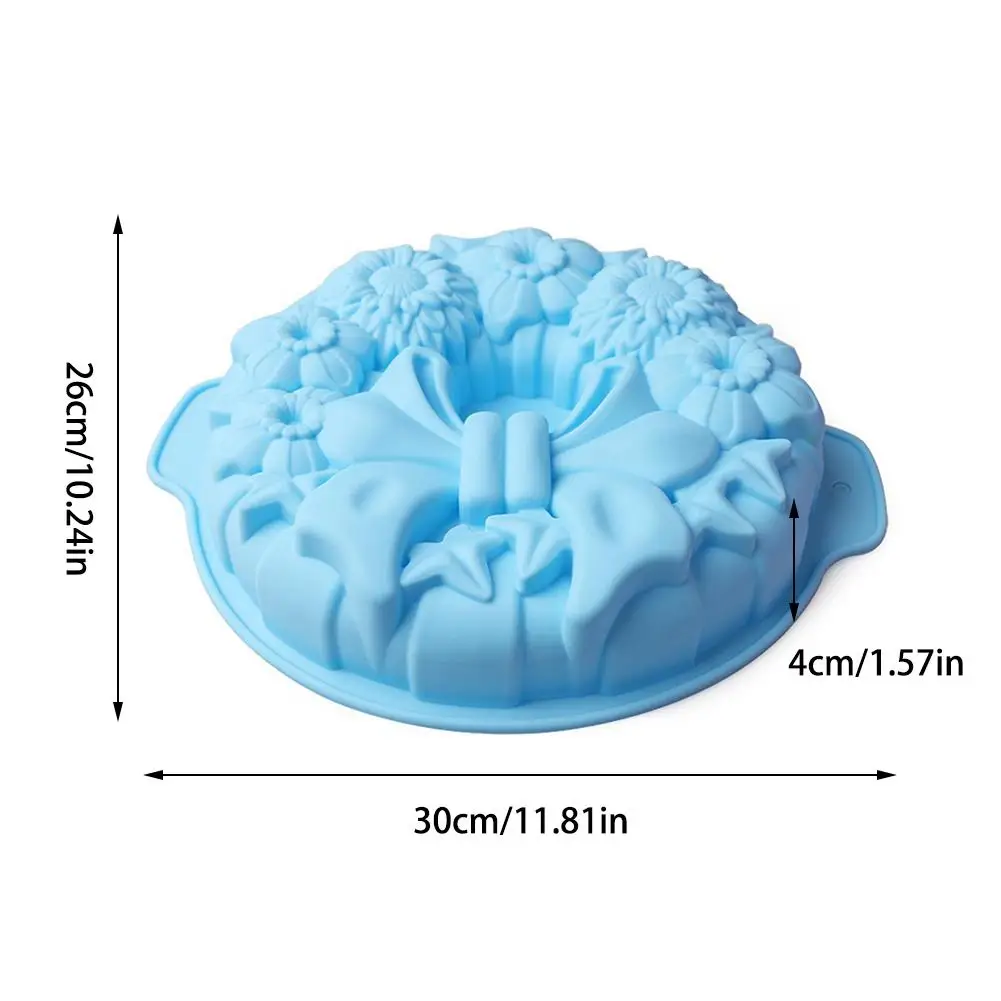 30 см Single Pretty Wreath силиконовая форма для выпечки Sugar Mini Mold ручная работа украшение