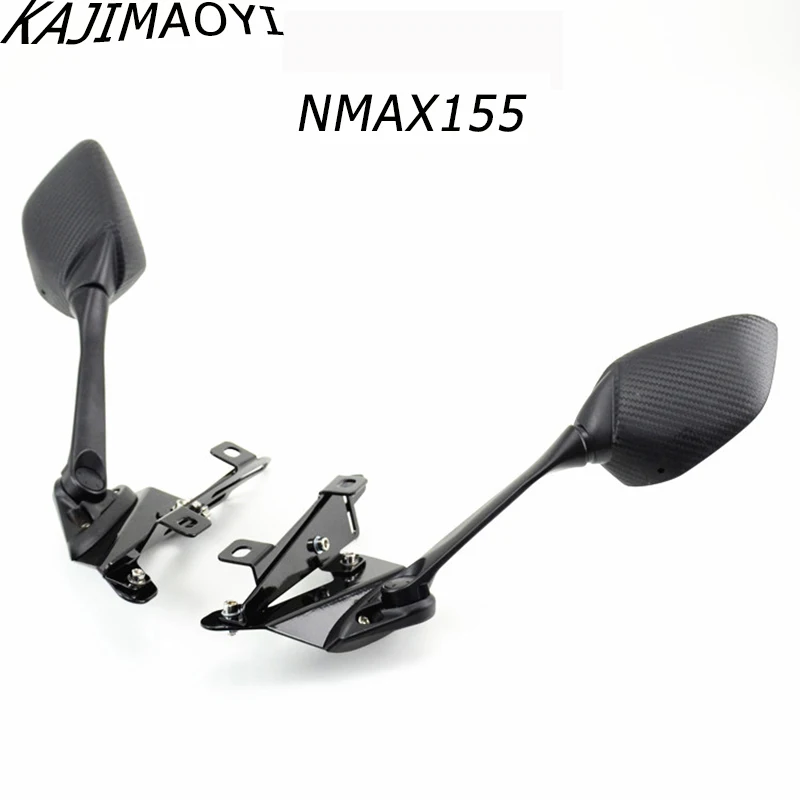 KAJIMAOYI Мотоцикл CNC NMAX кронштейн заднего вида для Yamaha NMAX155 150 15- боковые заднего вида держатель зеркала фиксированный стент держатель - Цвет: A Bracket  mirror