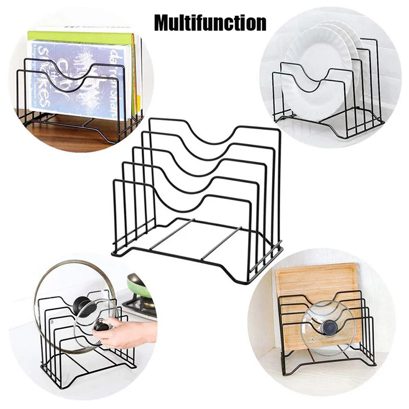 Держатель для крышки кухонного горшка TEENRA органайзер многофункциональная полка