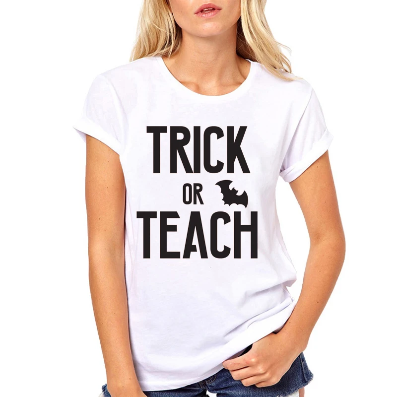 Женская одежда счастливый трюк на Хэллоуин или учить простой Забавный Милый