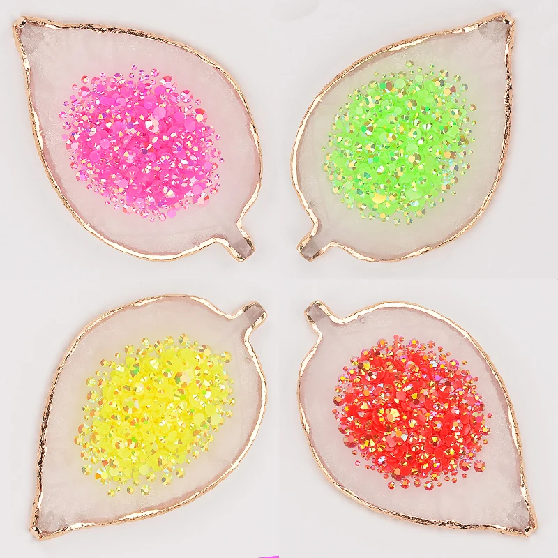 Желейные розовые круглые стразы с плоской задней стороной блестящие полимерные