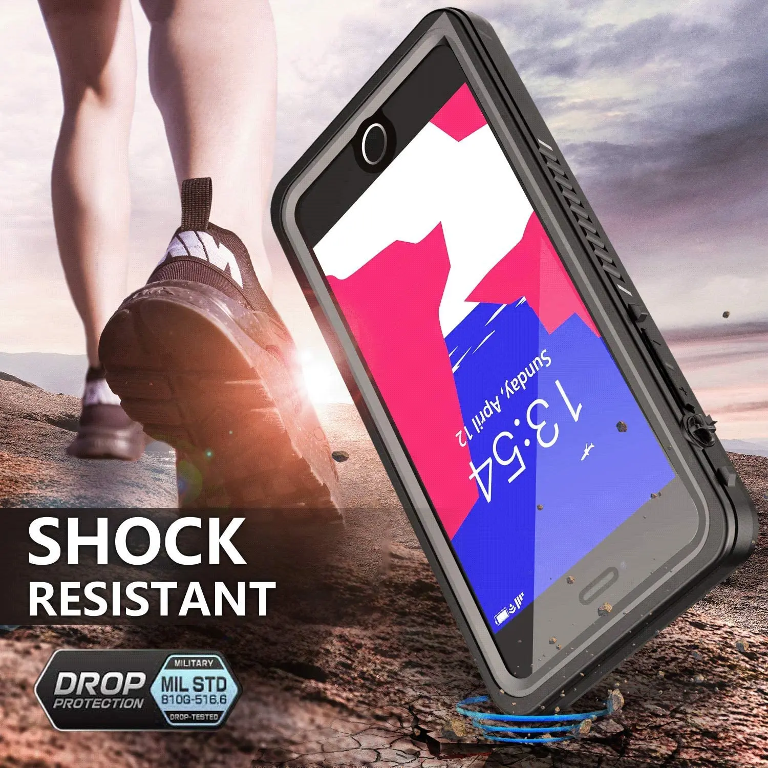 

For iPhone SE Waterproof case Shock Dirt Snow Proof Protection for iPhone 7 8 4.7inch With Touch ID Phhone Case Cover