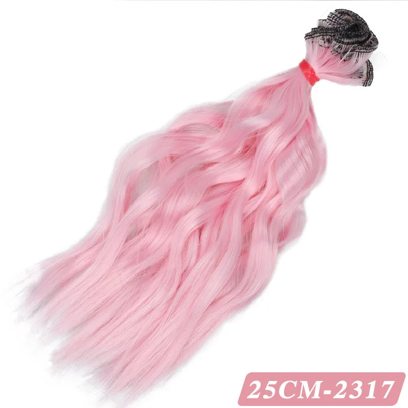 Allaosify BJD парик кудрявый 25 см* 100 см волосы для кукол синтетический парик волосы для кукол
