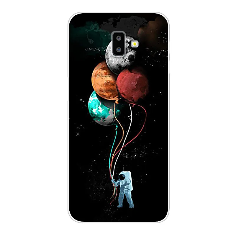 Арбузно-красный Чехол J6plus Capas для samsung J6 Plus, силиконовый мягкий чехол из ТПУ с принтом для samsung Galaxy J6 Plus J 6 Plus J610 J610F J6+ чехол - Цвет: Арбузно-красный
