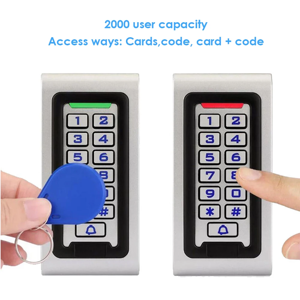 Keypad Access Controller Reader Security Password Wiegand 26 125khz ID 13.56mhz IC Card Door Control | Безопасность и защита