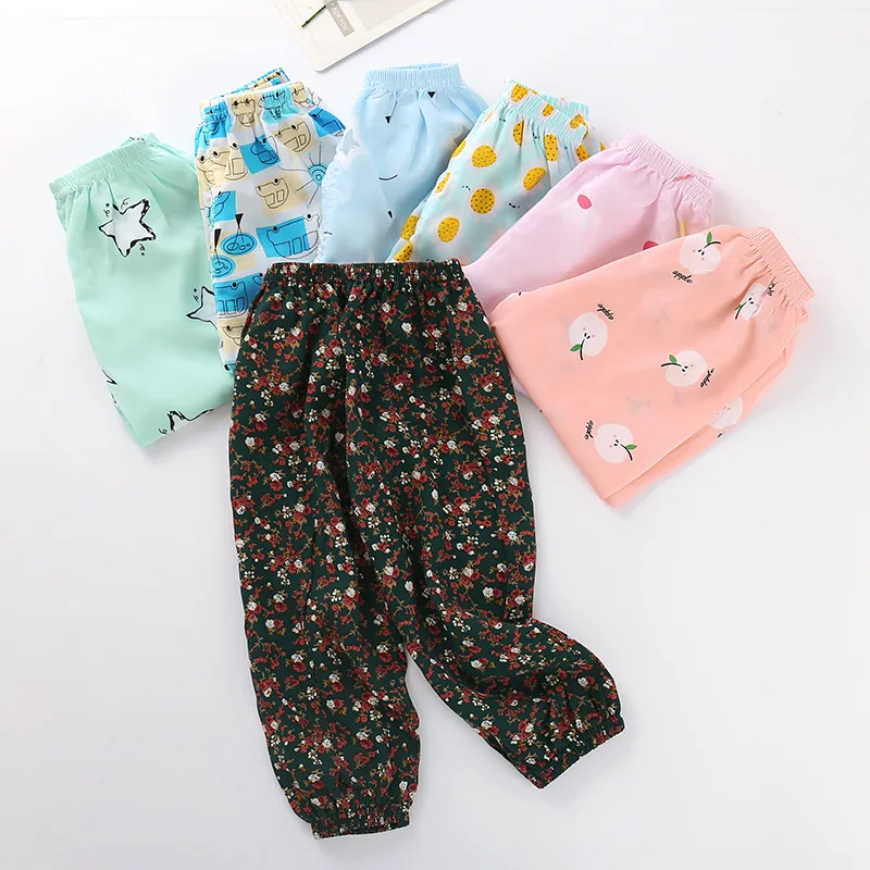 Детские противомоскитные штаны Новые летние шаровары для мальчиков и девочек