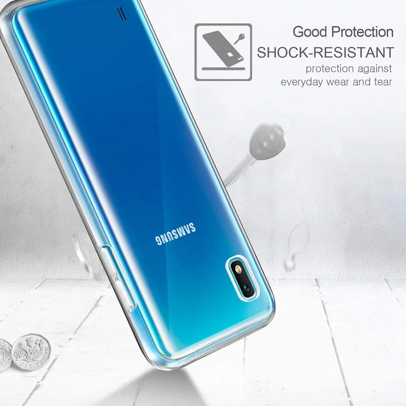 Тонкий чехол для телефона s samsung Galaxy A10 SM-A105F/DS прозрачный мягкий A 10 A105 силиконовый