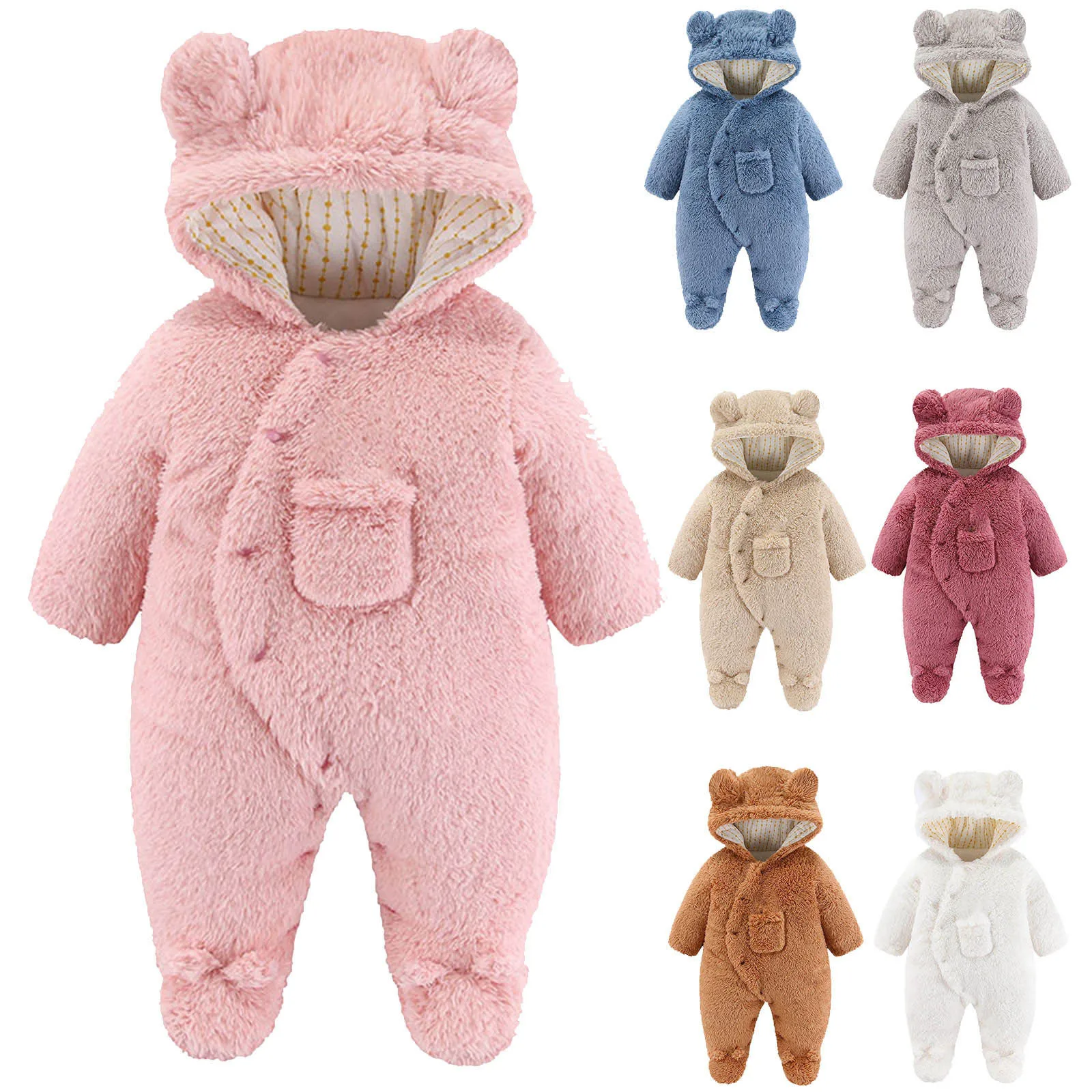 

Детская осенне-зимняя хлопковая одежда От 0 до 12 месяцев Детский комбинезон Комбинезоны И Полукомбинезоны