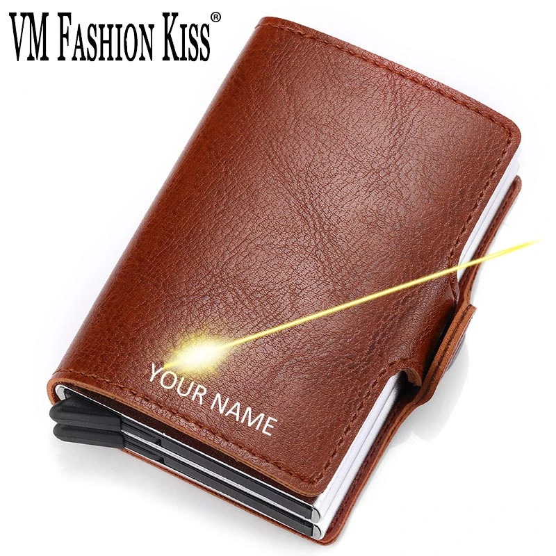 Кошелек VM FASHION KISS 8 цветов винтажный на заказ с гравировкой для мужчин и женщин Crazy