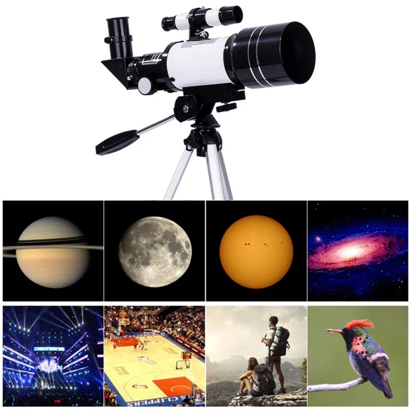 

Astronomical Telescope with Tripod Professional Zoom Outdoor Night Vision 150X Refractive Deep Space Moon F30070