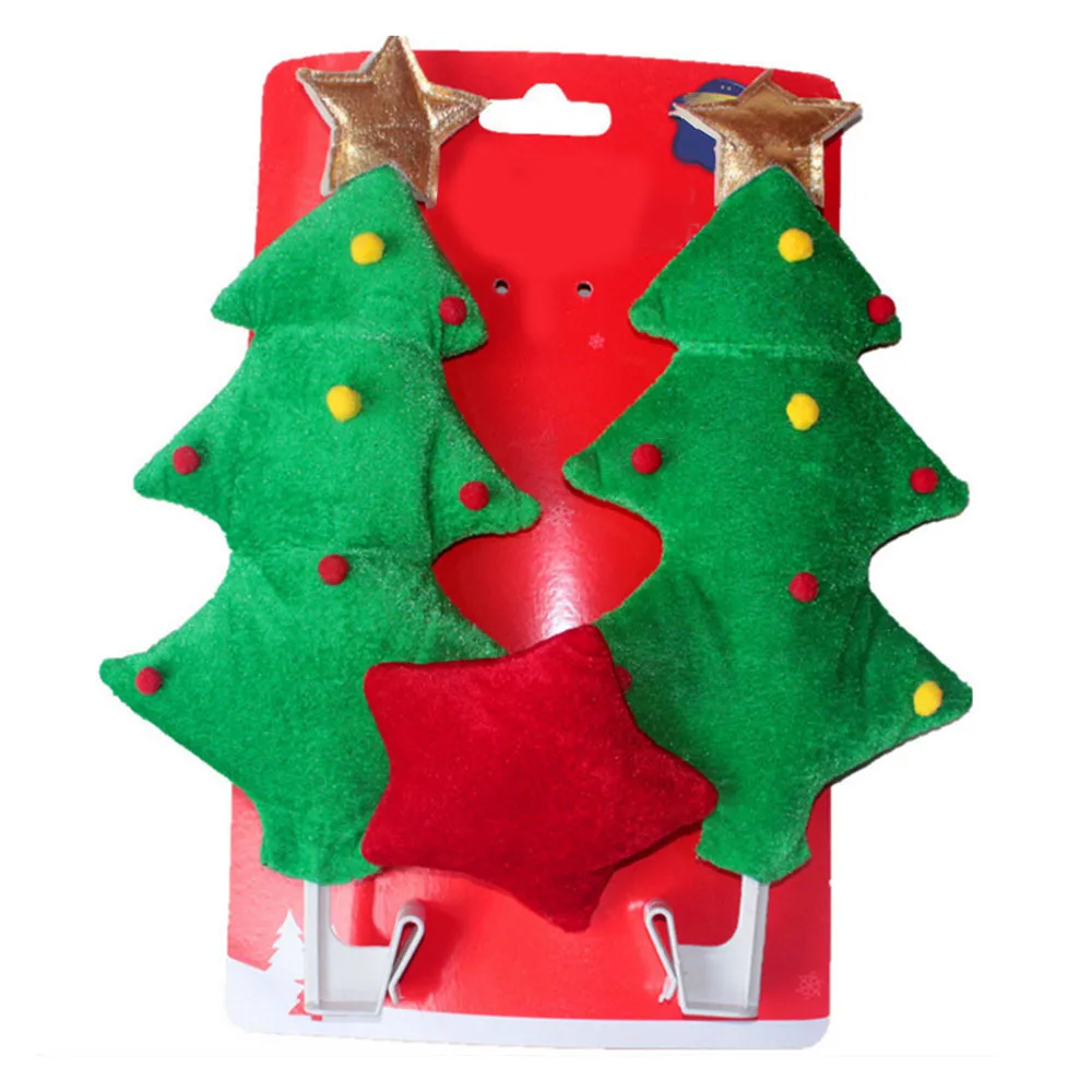 Рождественская елка орнамент окна автомобиля декоративная игрушка домашняя