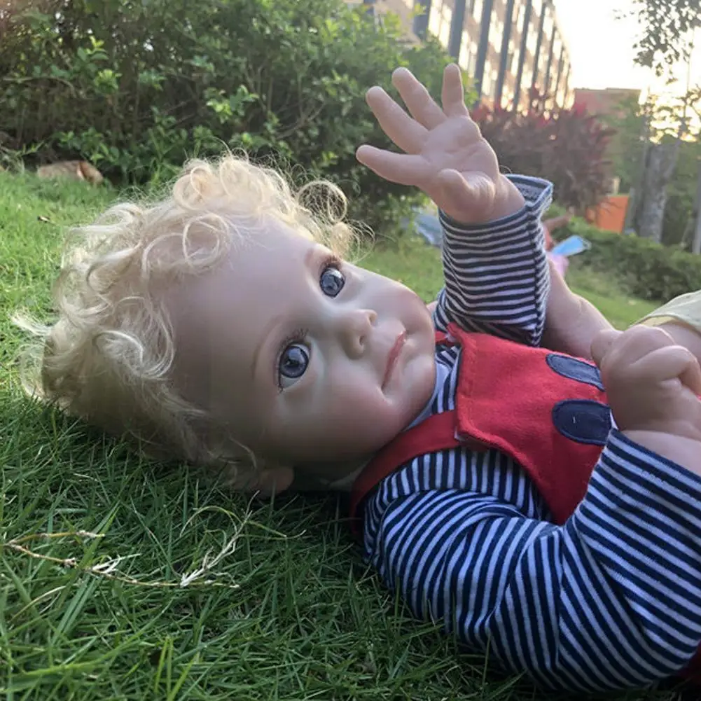 

22 Inch Reborn Maggi Toddler Cloth Body Hand Paitning Rooted Hair Newbron Toys For Kids Christmas Gifts O7o1