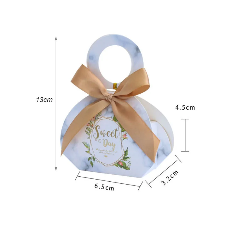 

New Gift Bags with Handles Baby Shower Paper Gift Boxes Wedding Favors and Gifts for Guests Wedding Candy Box Decoration
