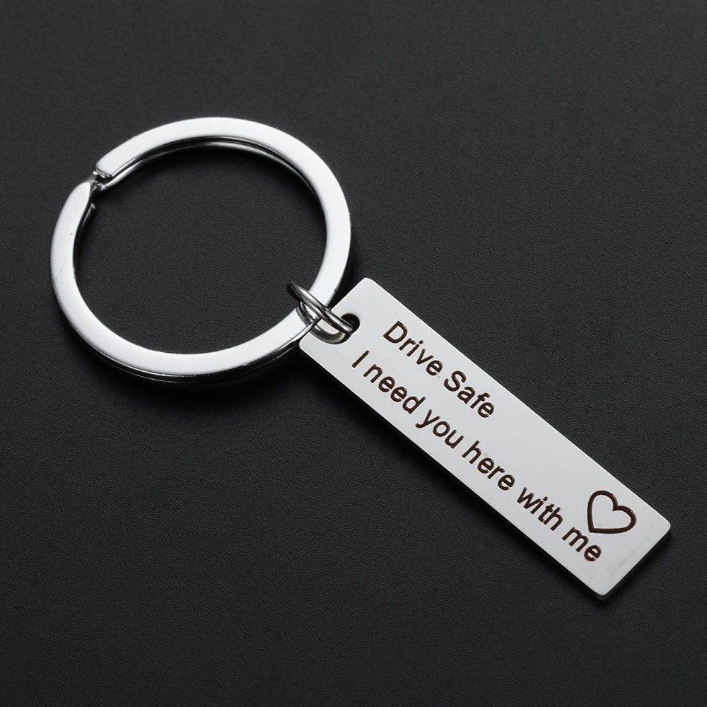 Индивидуальный брелок с гравировкой для ключей из нержавеющей стали