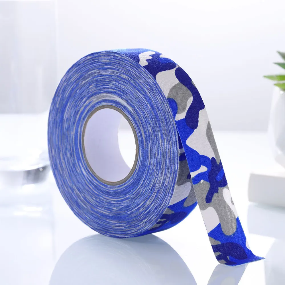 

VOSAREA Hockey Stick Tape Camouflage Pattern Sticky Tape Anti-slip Wear-resistant Sports Waterproof Tape Hockey Stick Wrapper (B