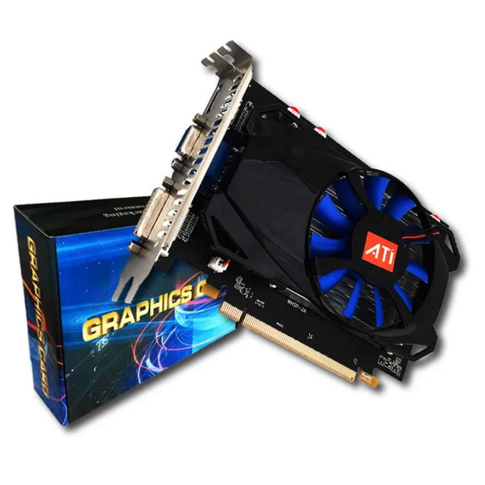 Профессиональная R7 350 игровая видеокарта 4G для рабочего стола GDDR5 128 бит HDMI & VGA DVI