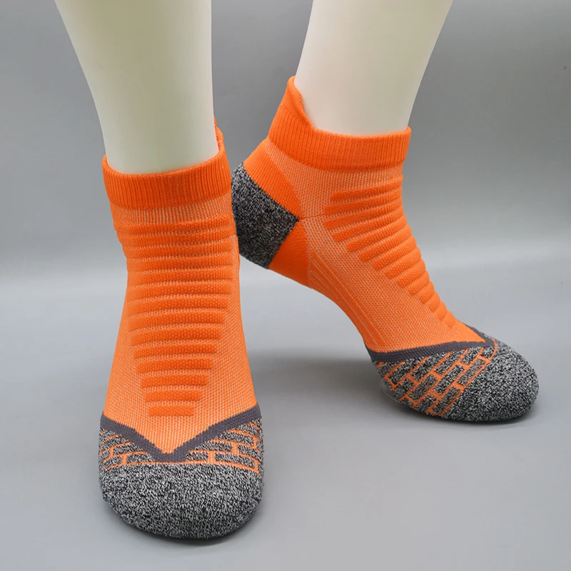 Женские цветные носки до щиколотки низкие для бега велоспорта фитнеса